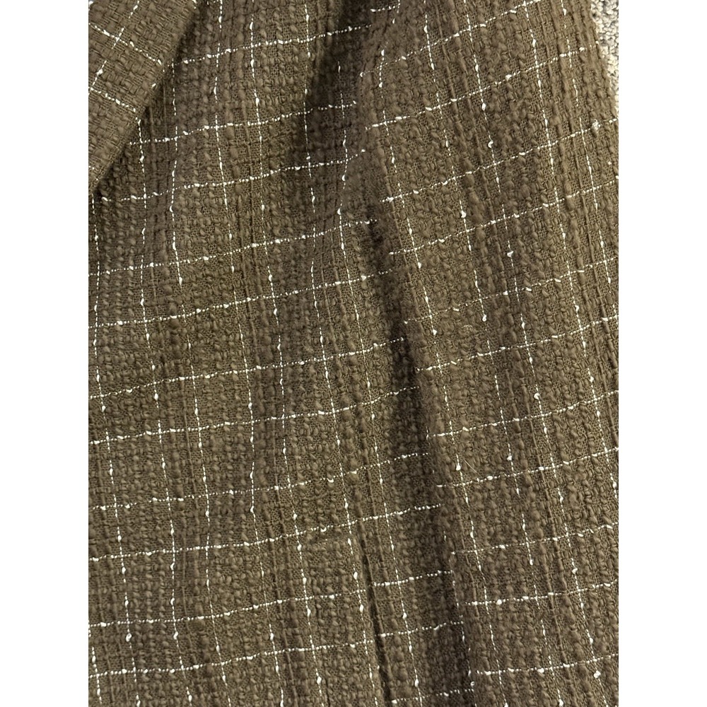 Vintage Linda Allard Ellen Tracy Wool Tweed Blazer Womens 16 Brown Plaid - Picture 7 of 11